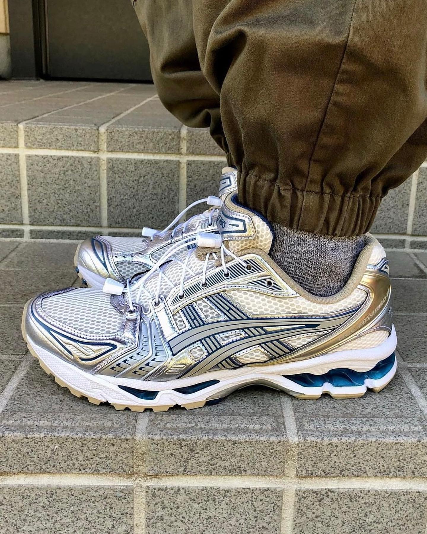 ASICS Gel-Kayano 14 Cream Pure Silver Champagne - Image 5