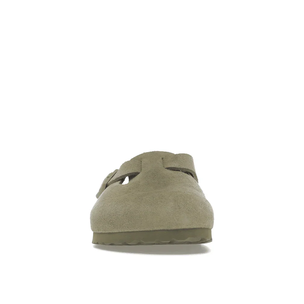 Birkenstock Boston Soft Footbed Suede Faded Khaki - Image 4