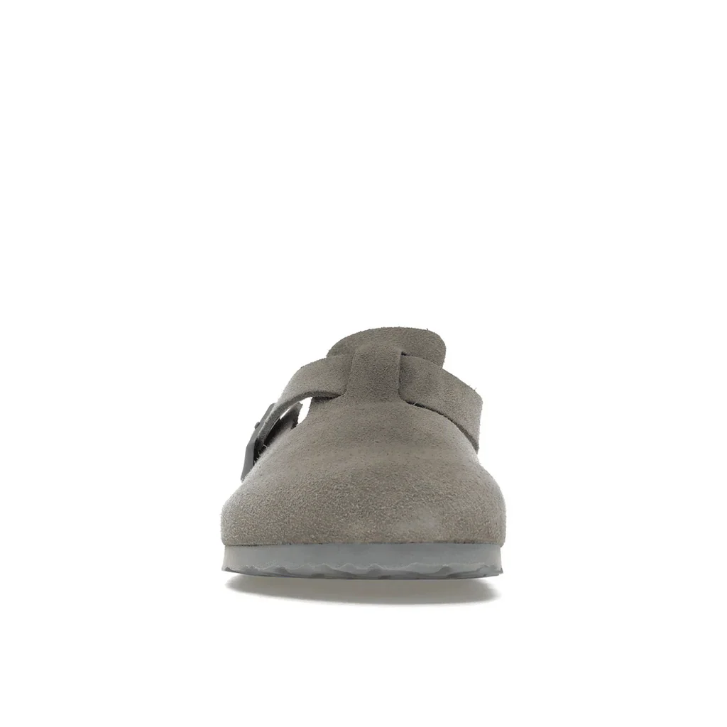Birkenstock Boston Soft Footbed Suede Stone Coin - Image 4