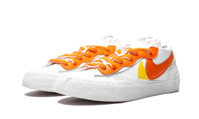 Nike Blazer Low Sacai White Magma Orange - Image 2