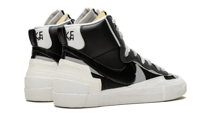 Nike Blazer Mid Sacai Black Grey - Image 3
