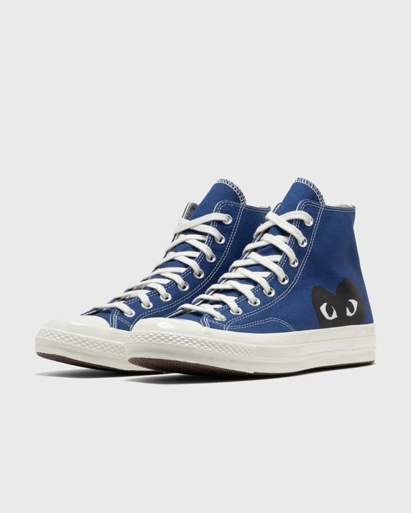 Converse Chuck Taylor All Star 70 Hi Comme des Garcons PLAY Blue Quartz - Image 3