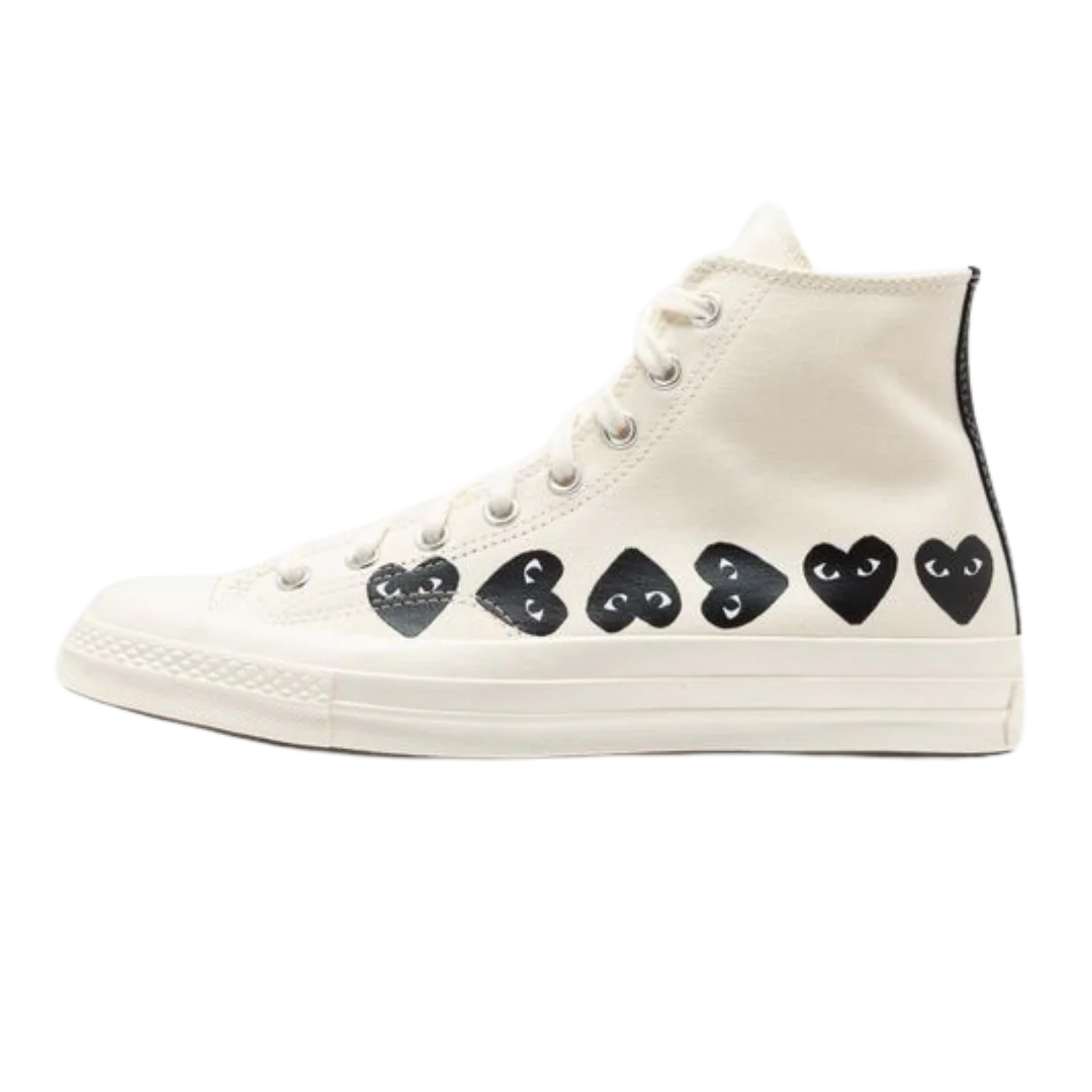 Converse Chuck Taylor All Star 70 Hi Comme des Garcons PLAY Multi-Heart Milk