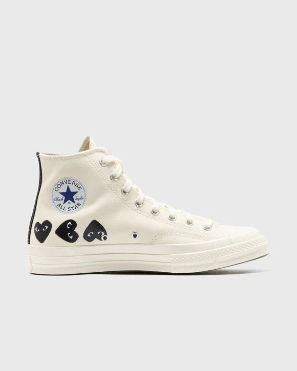 Converse Chuck Taylor All Star 70 Hi Comme des Garcons PLAY Multi-Heart Milk - Image 5