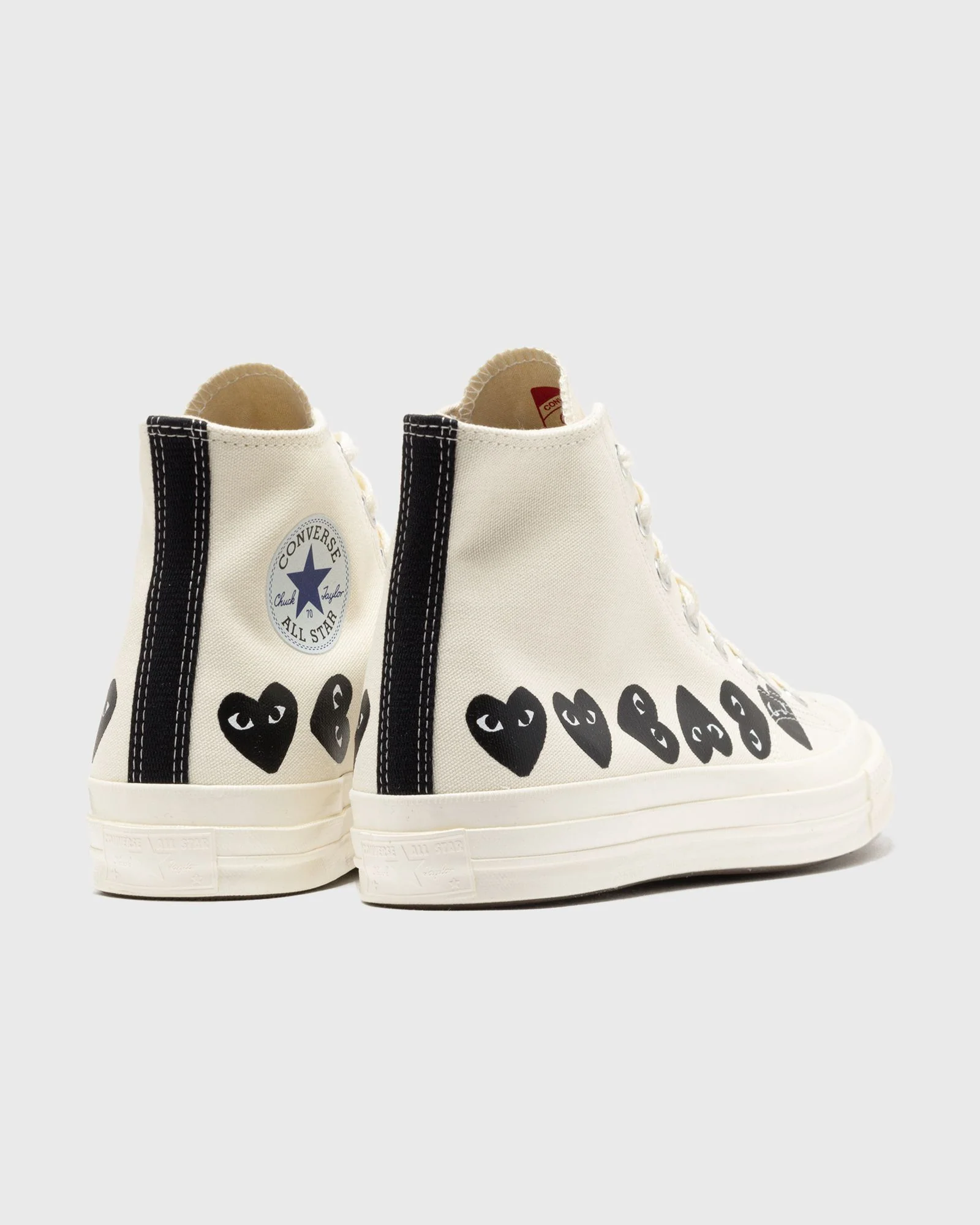 Converse Chuck Taylor All Star 70 Hi Comme des Garcons PLAY Multi-Heart Milk - Image 6