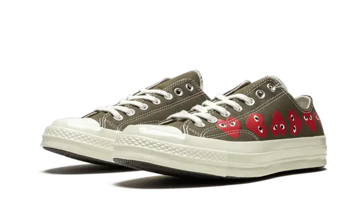 Converse Chuck Taylor All Star 70 Ox Comme des Garcons Multi Heart Green - Image 3