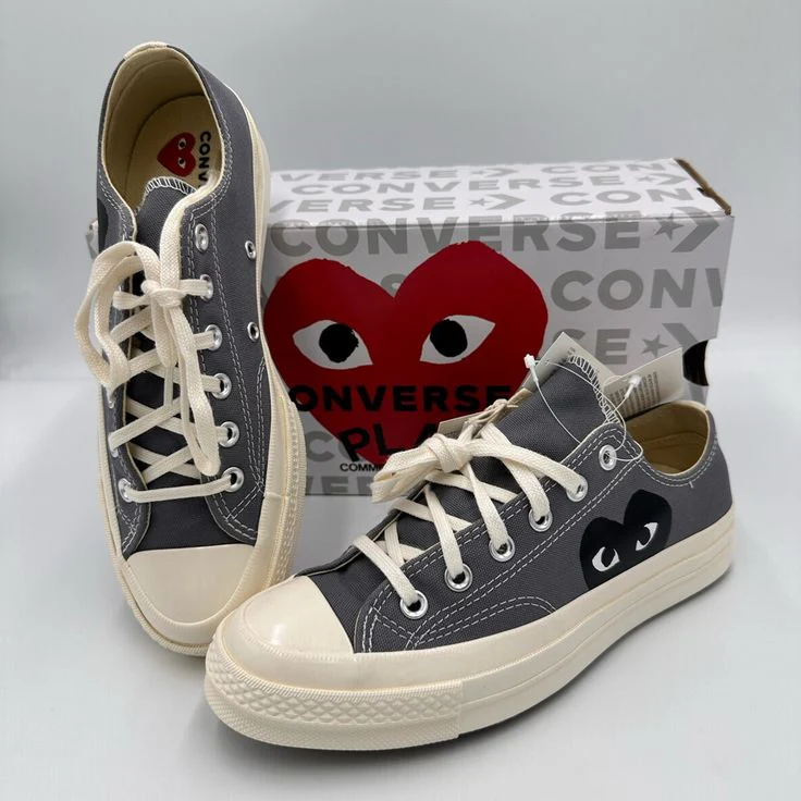 Converse Chuck Taylor All Star 70 Ox Comme des Garcons PLAY Grey - Image 2