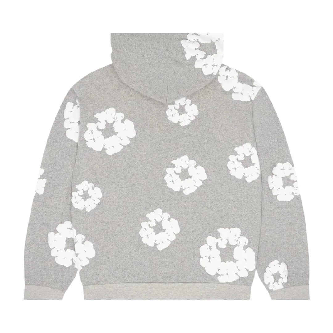 Denim Tears The Cotton Wreath Hoodie Grey - Image 3