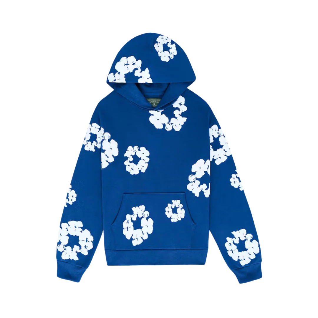 Denim Tears The Cotton Wreath Hoodie Royal Blue