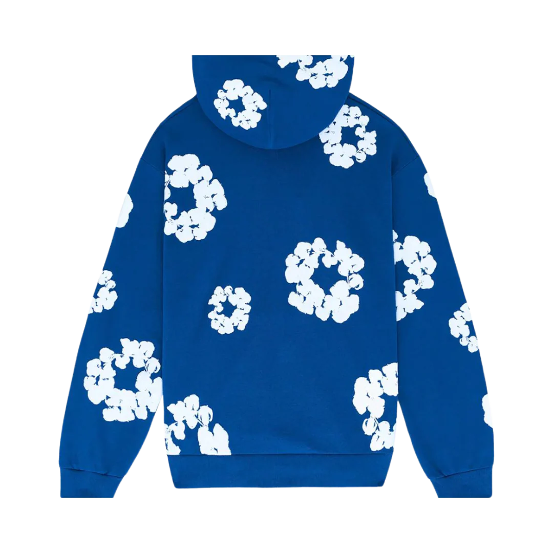 Denim Tears The Cotton Wreath Hoodie Royal Blue - Image 3