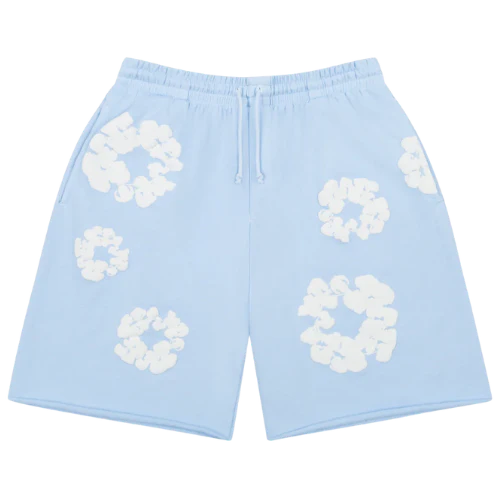 Denim Tears The Cotton Wreath Shorts Powder Blue