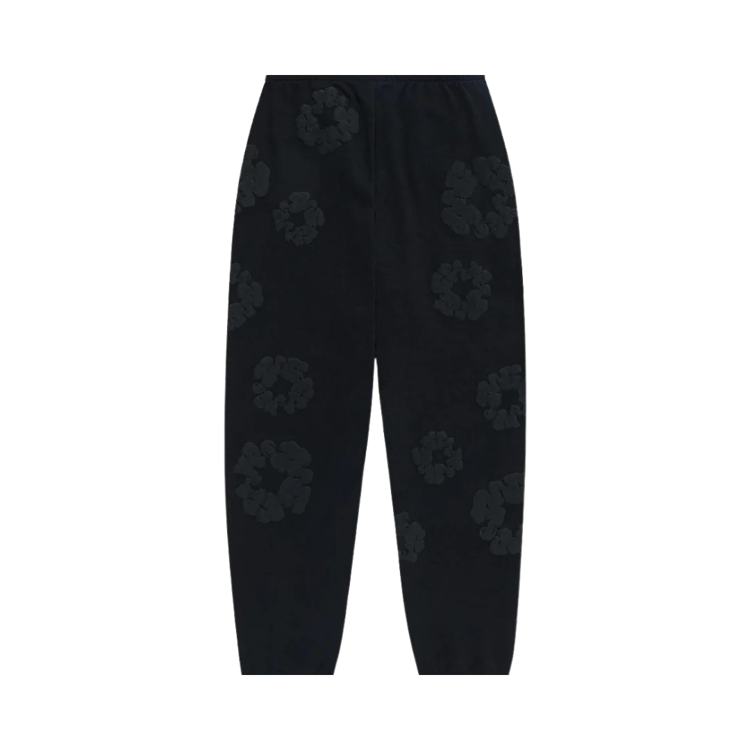 Denim Tears The Cotton Wreath Sweatpants Black Monochrome