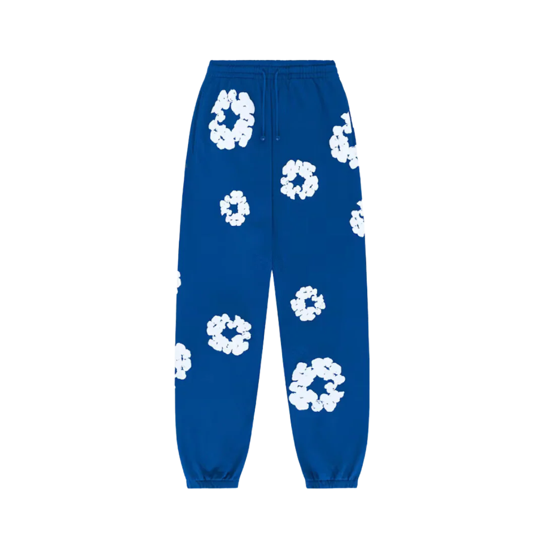 Denim Tears The Cotton Wreath Sweatpants Royal Blue - Image 3
