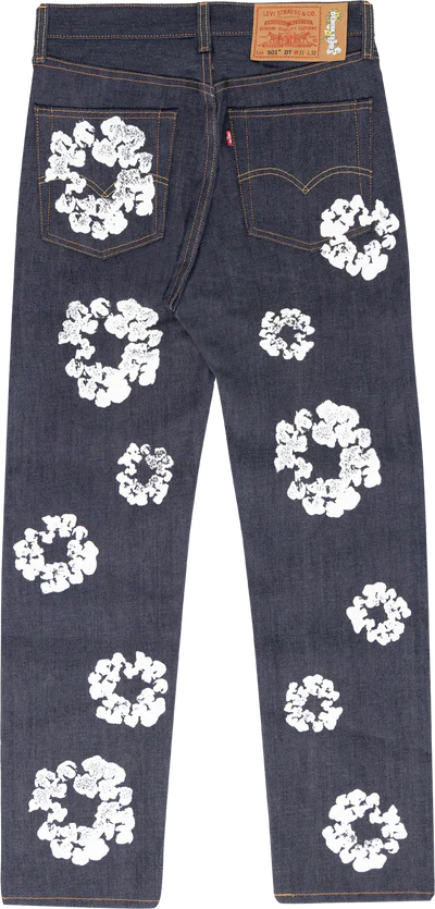 Denim Tears x Levi's Cotton Wreath Jean Indigo - Image 2