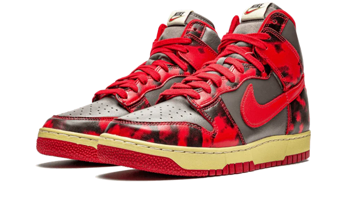 Nike Dunk High 1985 Red Acid Wash - Image 2
