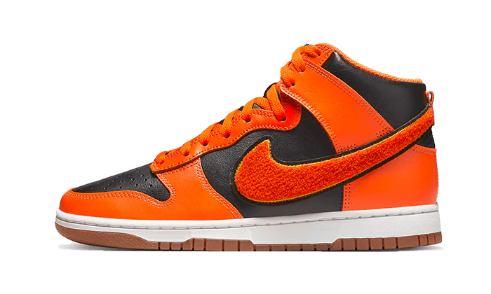Nike Dunk High University Chenille Swoosh Safety Orange