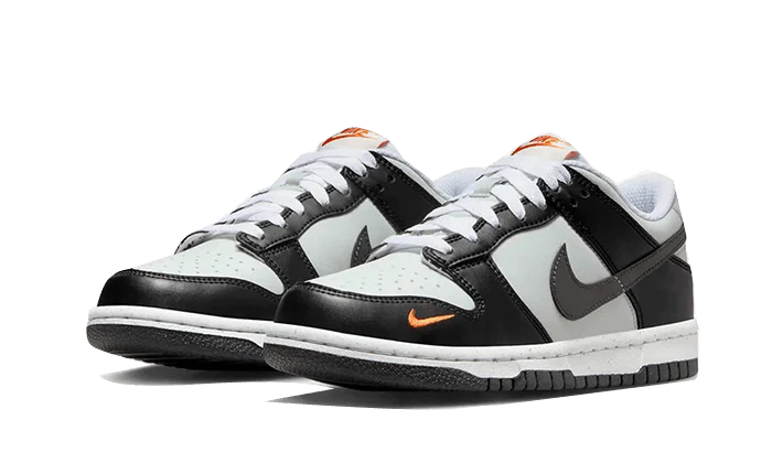 Nike Dunk Low Black Grey Orange - Image 3