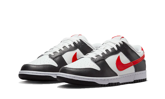 Nike Dunk Low Black White Red - Image 3