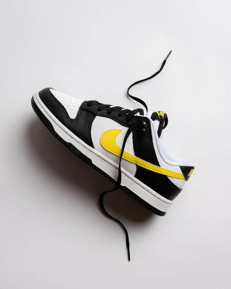 Nike Dunk Low Black Yellow White - Image 2