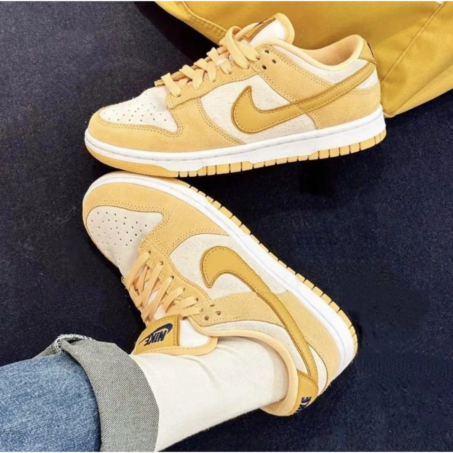 Nike Dunk Low Celestial Gold Suede - Image 2