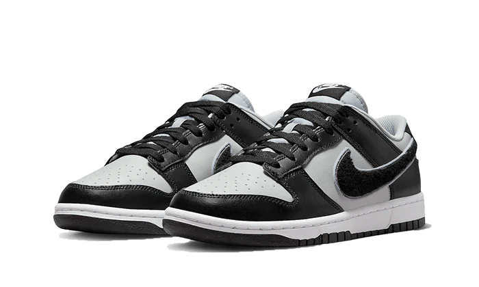 Nike Dunk Low Chenille Swoosh Grey Black - Image 3