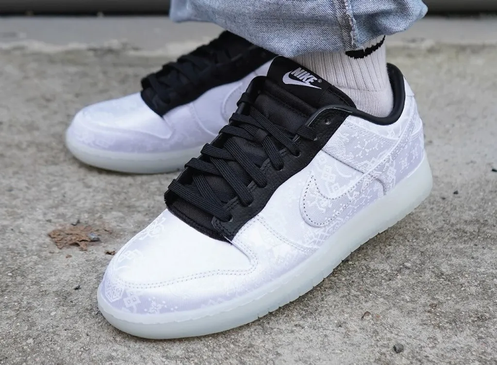 Nike Dunk Low CLOT Fragment White - Image 2