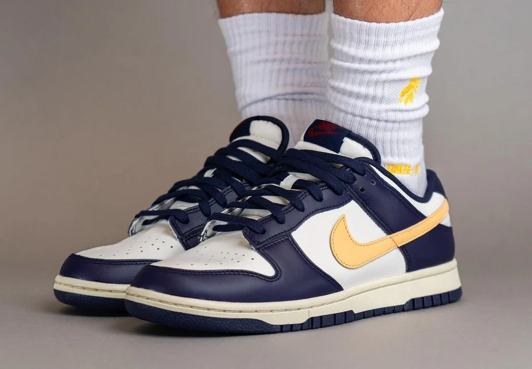 Nike Dunk Low "From Nike To You" Navy Vanilla - Image 2