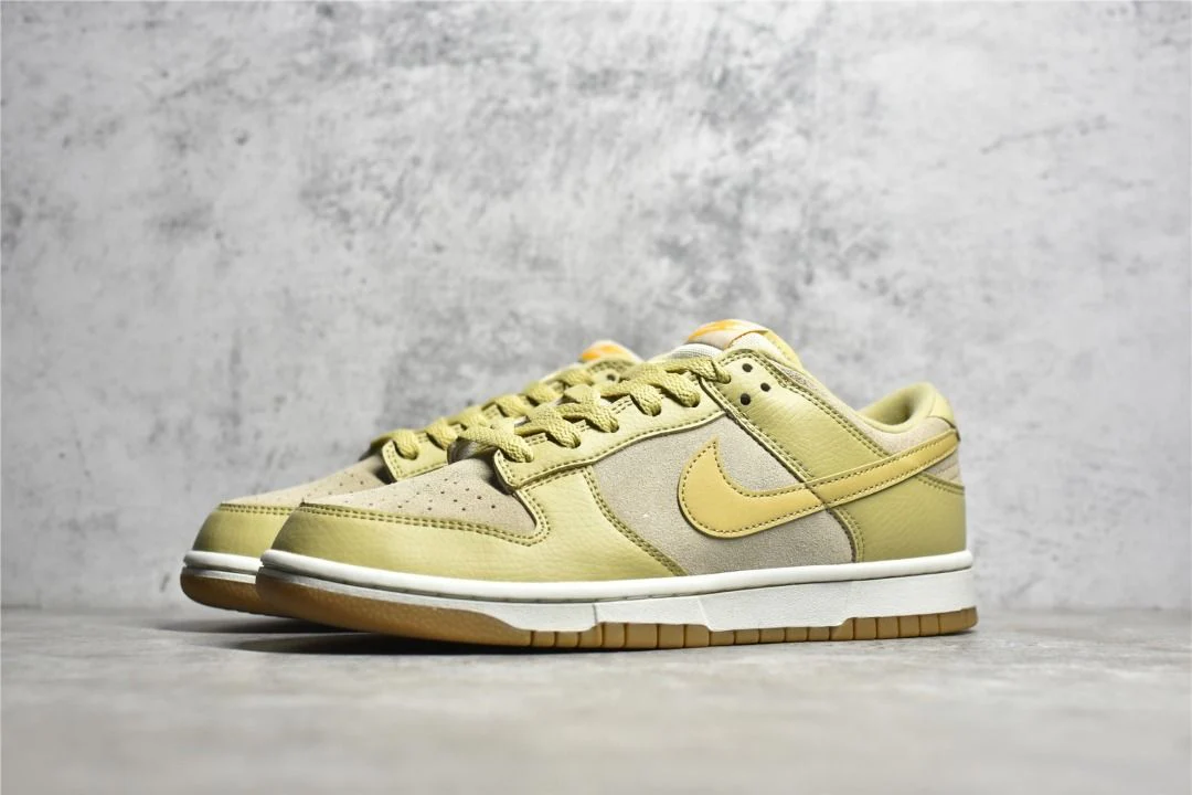 Nike Dunk Low Khaki Suede Gum - Image 2