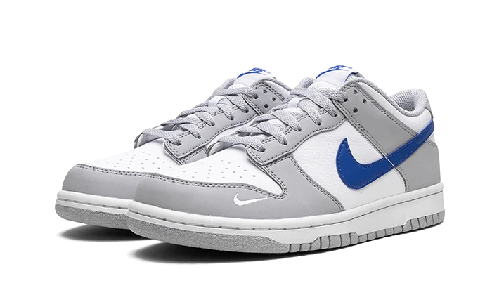Nike Dunk Low Mini Swoosh Wolf Grey Game Royal - Image 3