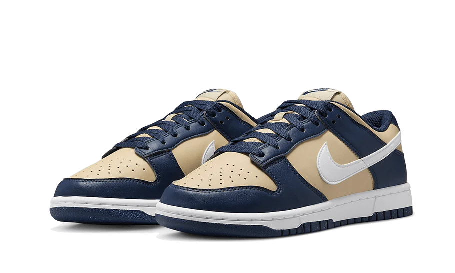 Nike Dunk Low Next Nature Midnight Navy Gold - Image 3