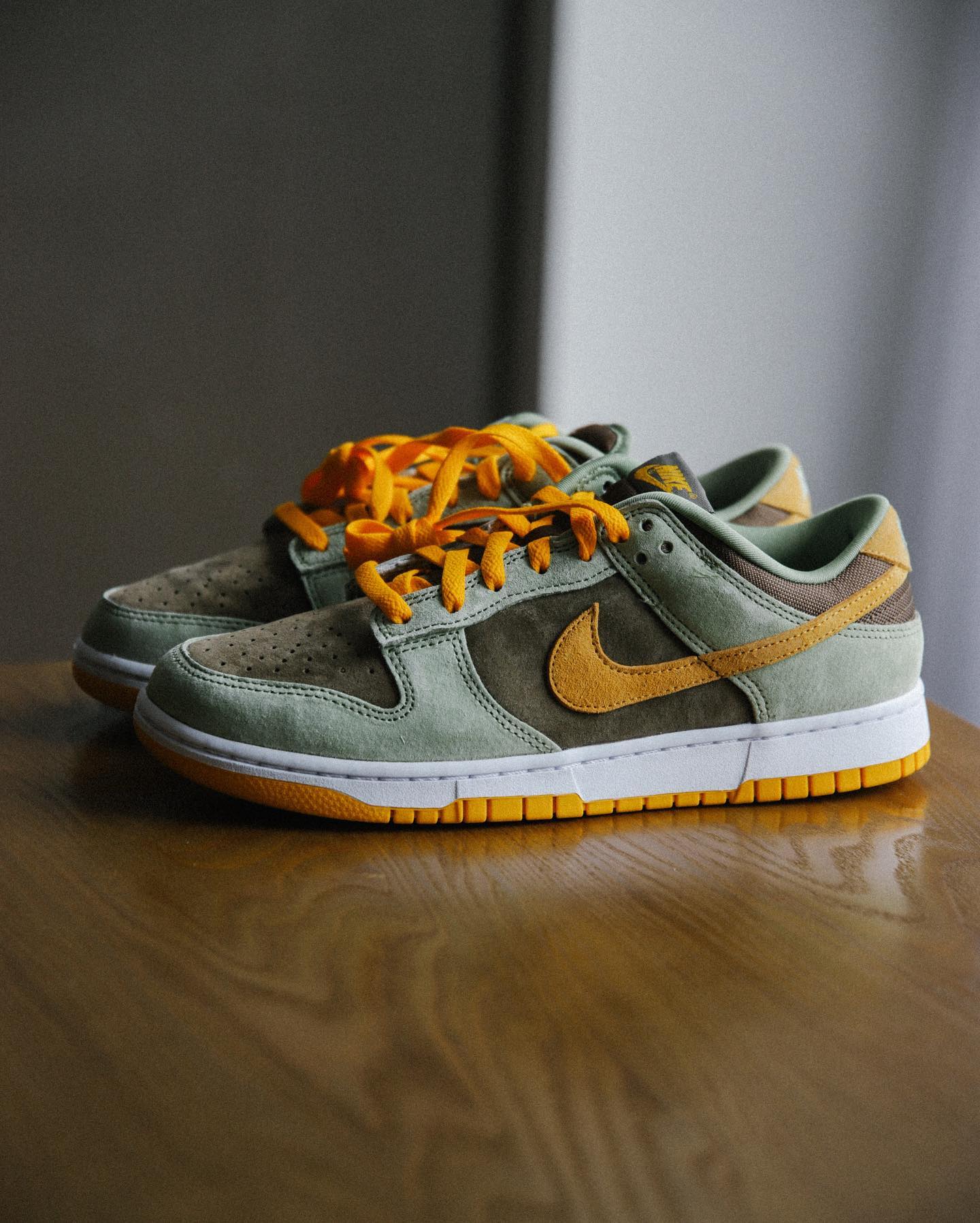 Nike Dunk Low Olive Brown Orange - Image 2