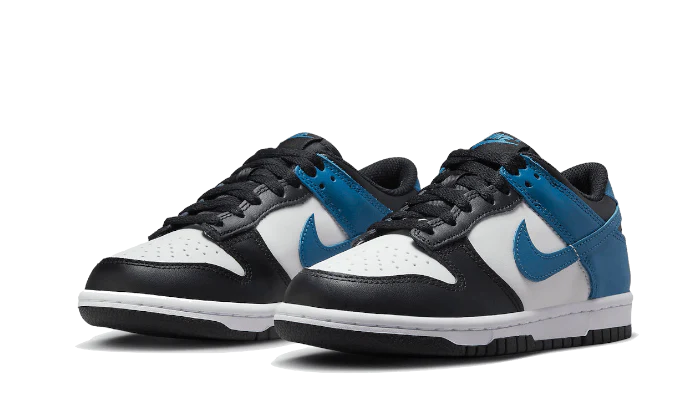 Nike Dunk Low White Blue Black - Image 3