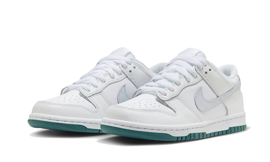 Nike Dunk Low White Grey Teal - Image 3