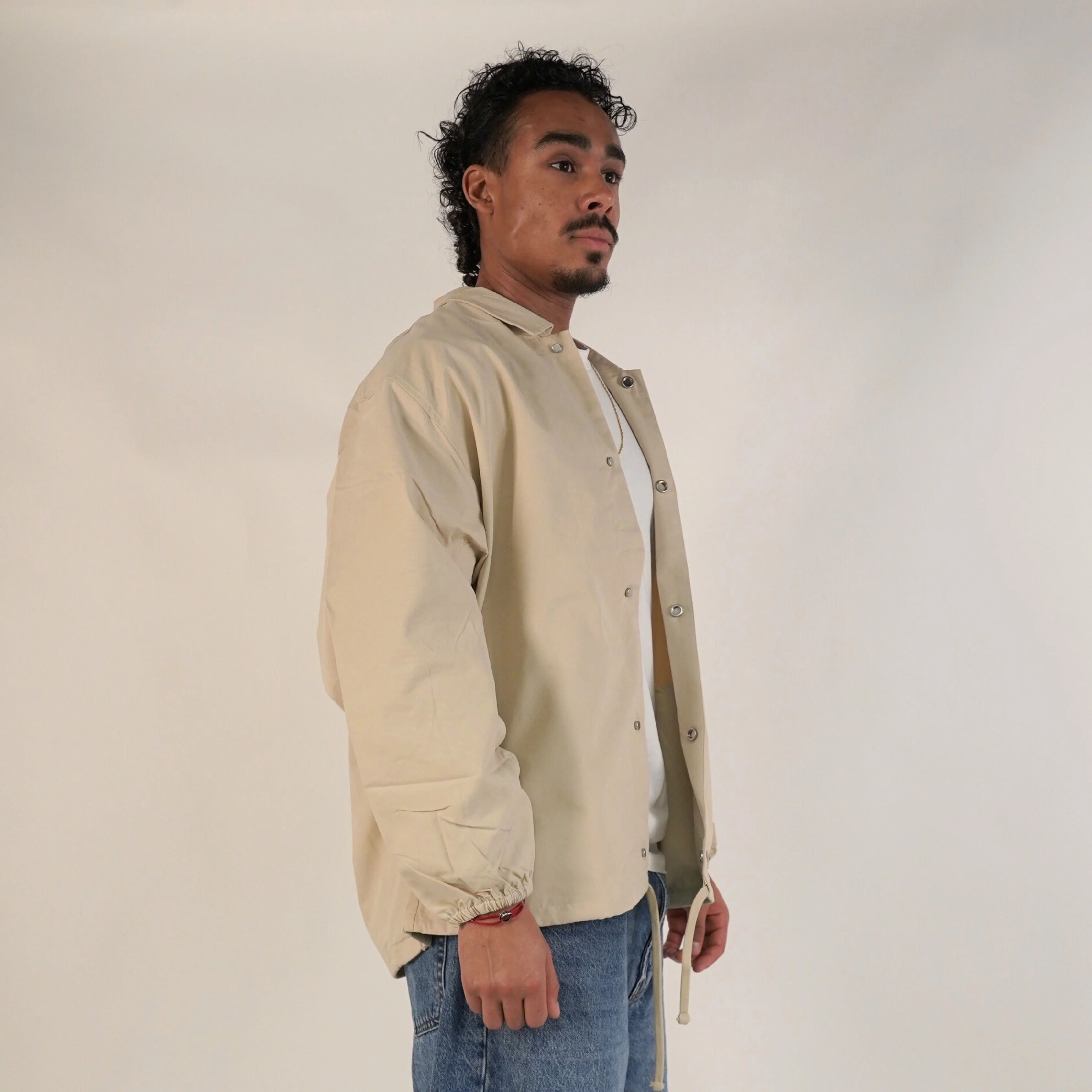 Fear of God Essentials FW20 Coach Jacket 1977 Wheat - Image 3