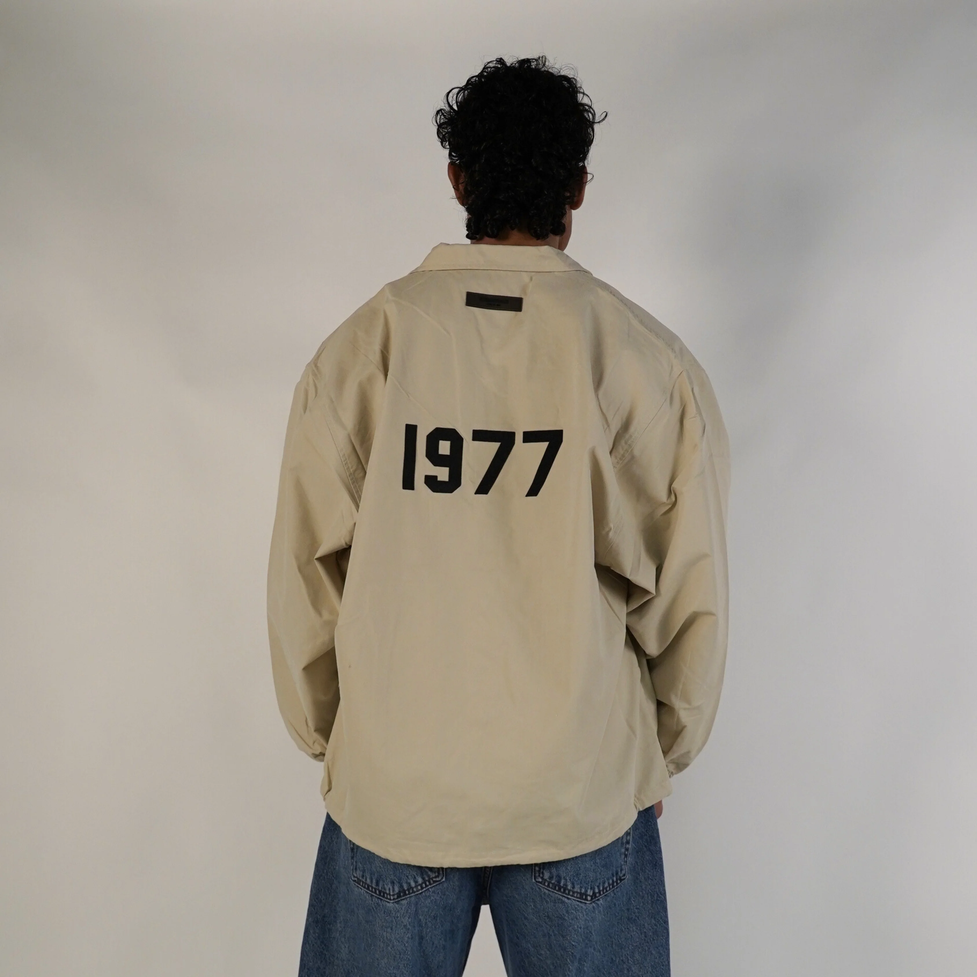 Fear of God Essentials FW20 Coach Jacket 1977 Wheat - Image 4