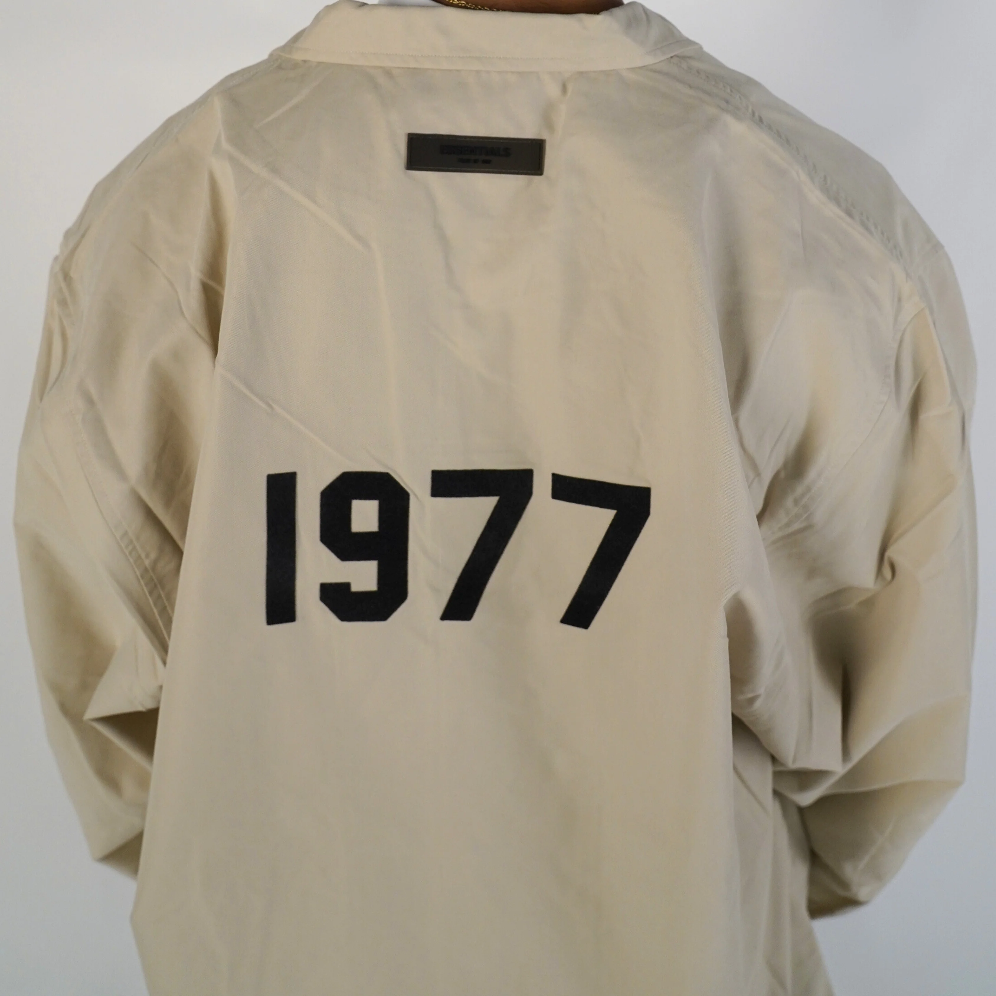 Fear of God Essentials FW20 Coach Jacket 1977 Wheat - Image 5