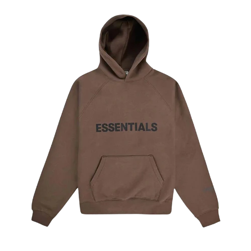 Fear of God Essentials FW20 Hoodie Applique Brown