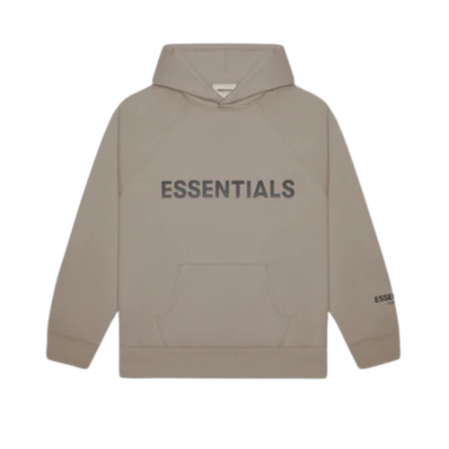 Fear of God Essentials FW20 Hoodie Applique Taupe