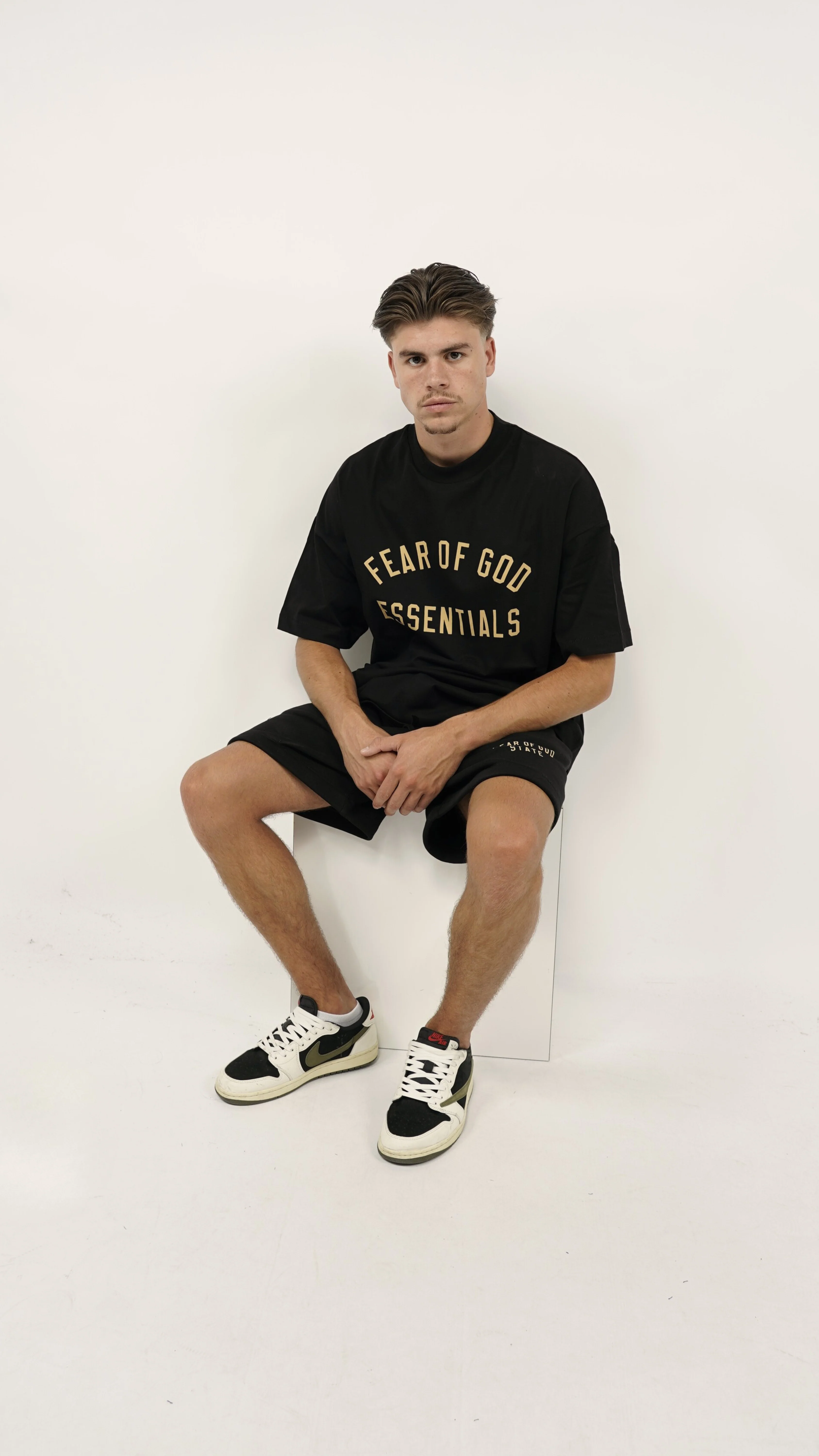 Fear of God Essentials FW24 Black Yellow Summer Set - Image 2