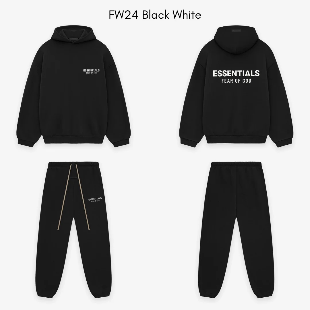 Fear of God Essentials FW24 Black White Full set - Image 7