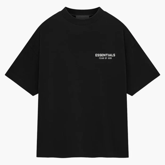 Fear of God Essentials FW24 Black White T-shirt - Image 2