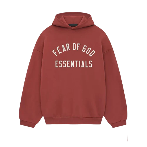 Fear of God Essentials FW24 Crimson Hoodie