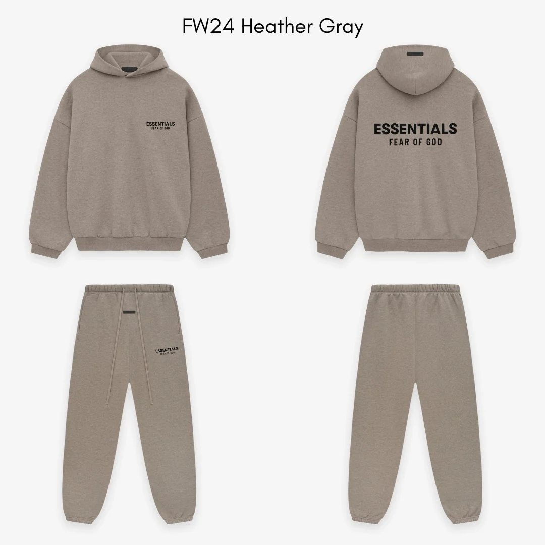 Fear of God Essentials FW24 Heather Grey Full set - Image 6