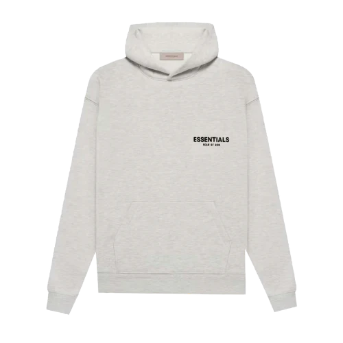 Fear of God Essentials Light Oatmeal Hoodie - Image 4