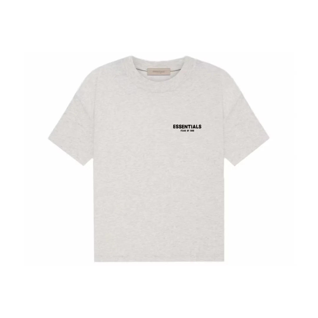 Fear of God Essentials Light Oatmeal T-shirt - Image 4