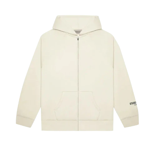 Fear of God Essentials SS20 Zip Hoodie Cream