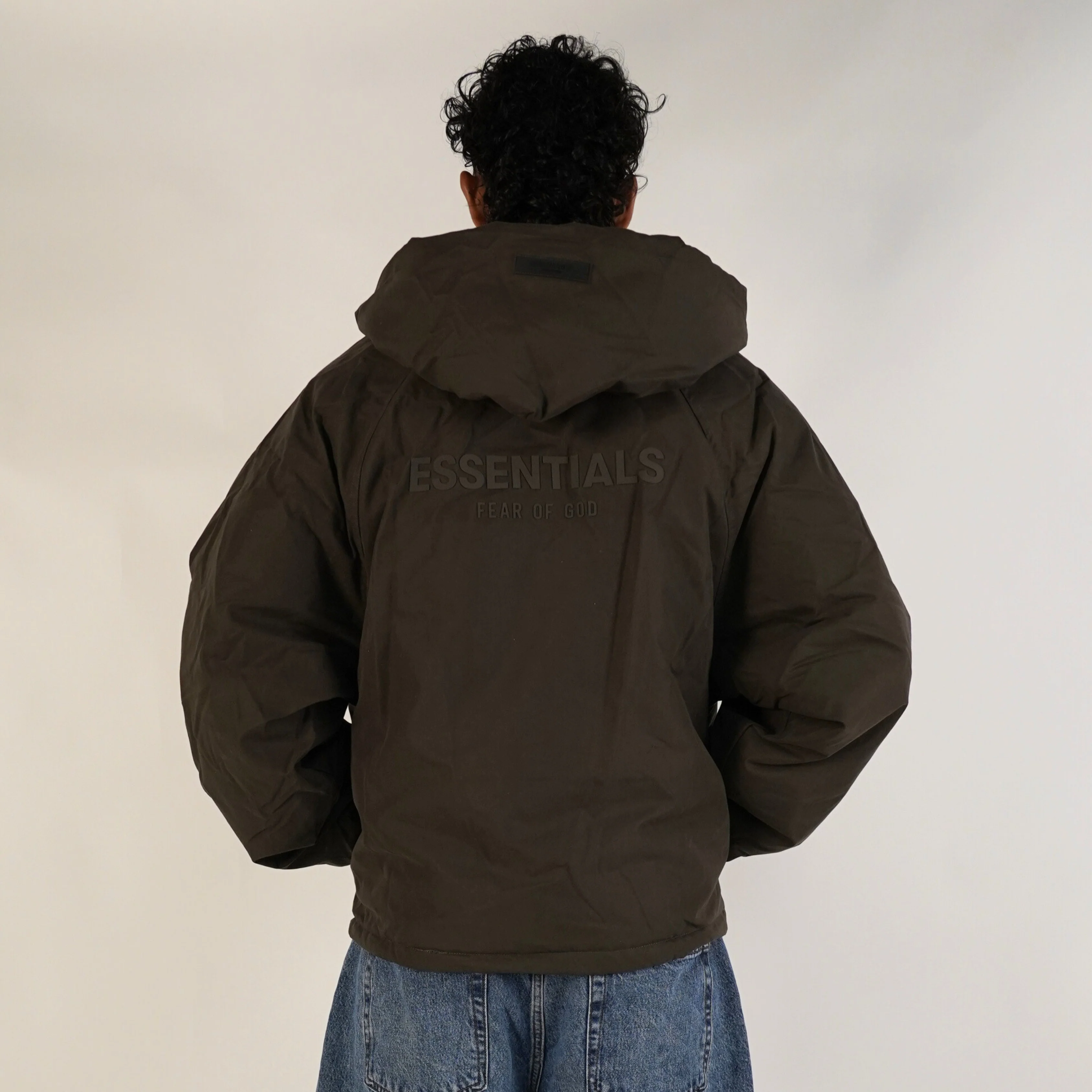 Fear of God Essentials SS23 Full Zip Jacket Off Black - Image 2