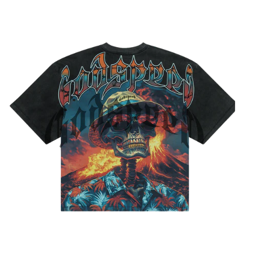 Godspeed Natural Disaster Tee Washed Black - Image 2