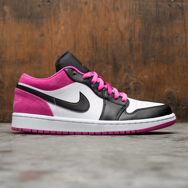 Jordan 1 Low Black Active Fuchsia - Image 2