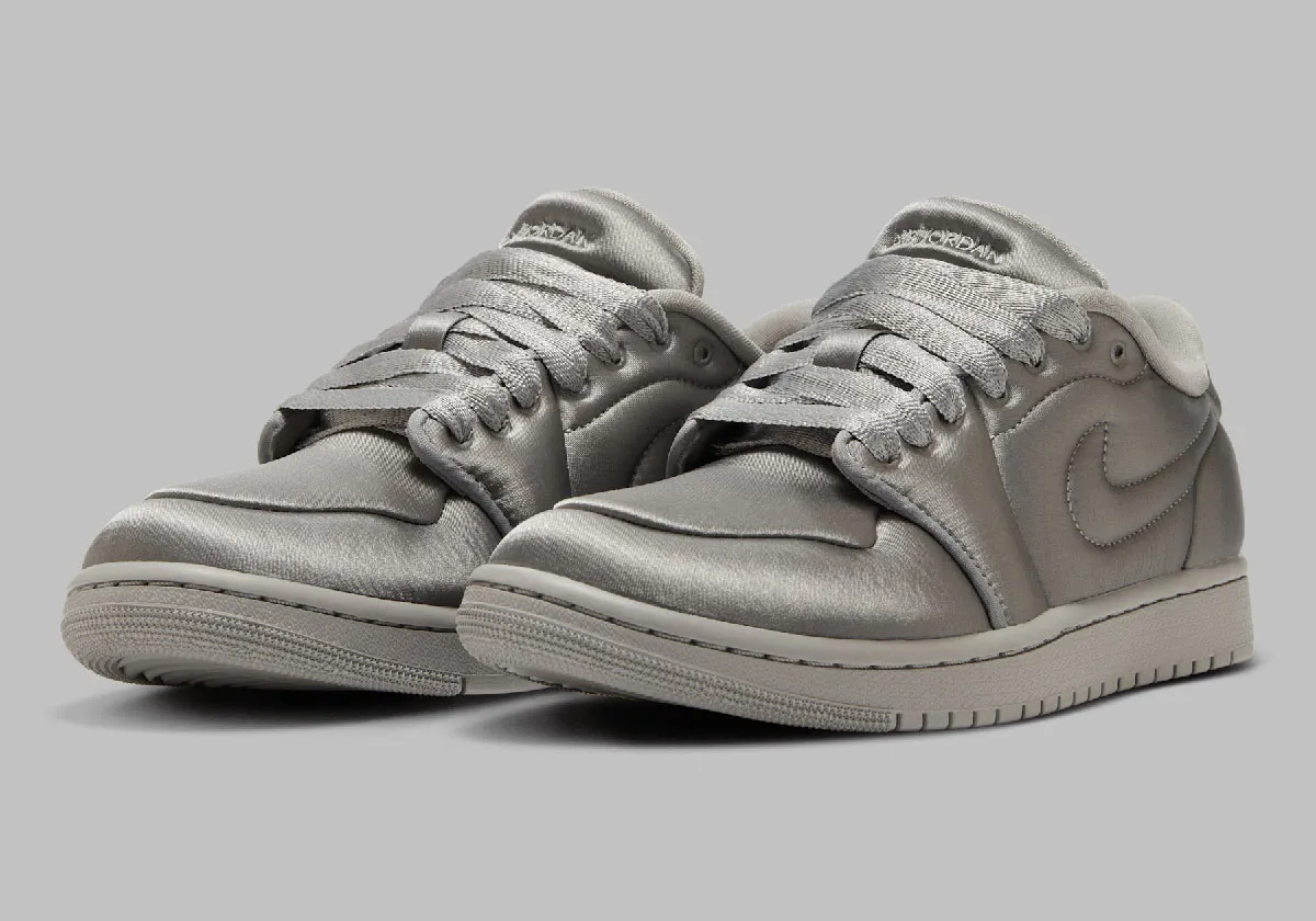 Jordan 1 Low Method of Make Satin Medium Grey - Image 4